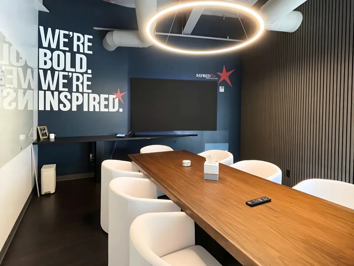 The INSPIRED Vibe office conference room